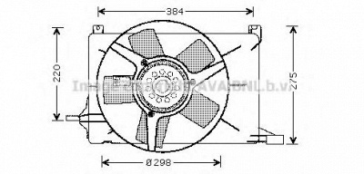 AVA QUALITY COOLING ol7502 -  Вентилятор, охлаждение двигателя